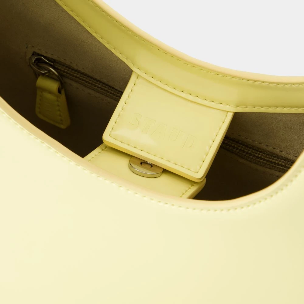 Staud Beige Leren Moon Schoudertas Beige Dames