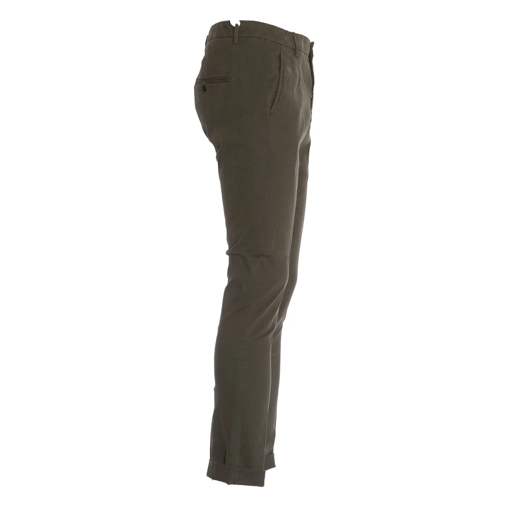 Dondup Slim Grijze Broek Verhoogt Stijl Gray Heren