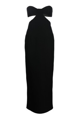 black-bustier-neckline-cut-out-dress