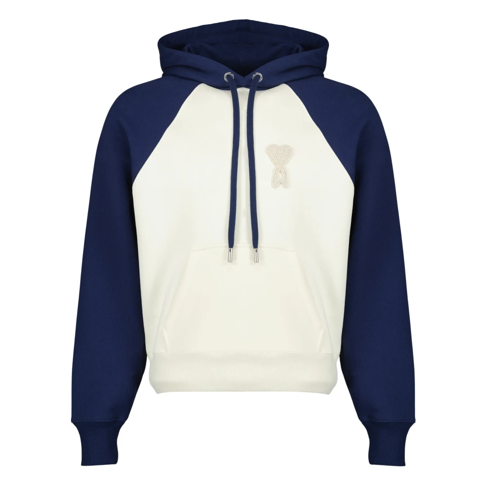 Ami Paris Men's Multicolor Hoodies, S, De Coeur Hoodie