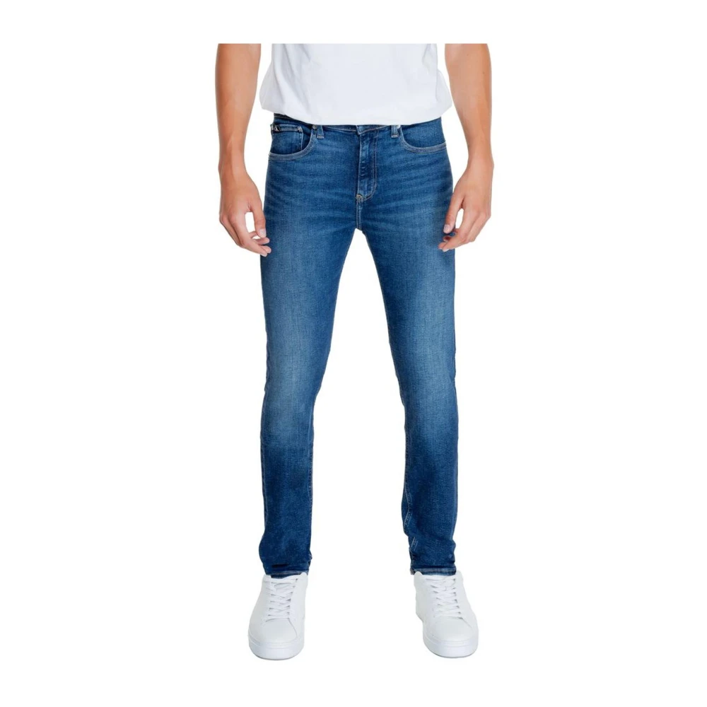 Calvin Klein Jeans Stretch Denim Jeans met Katoen Blue Heren
