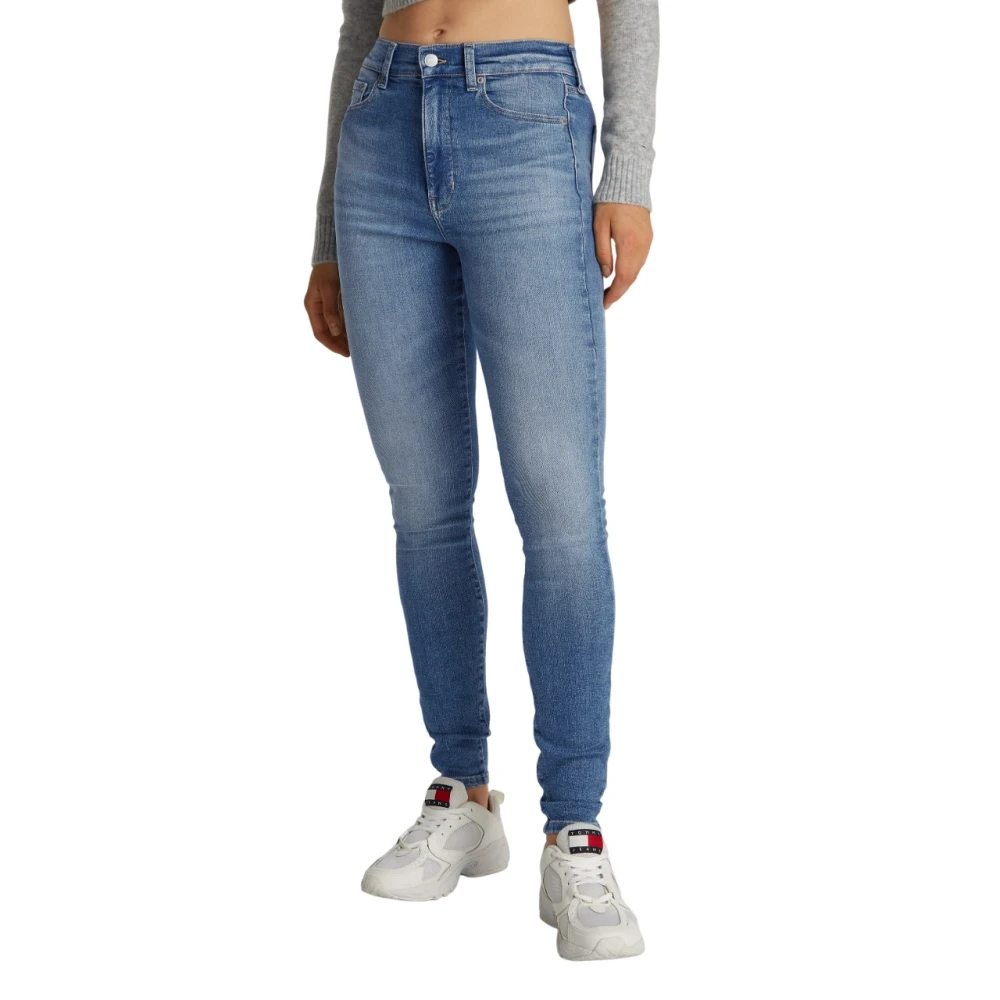 Tommy Jeans Vintage Skinny Fit Blauwe Jeans Blue Dames