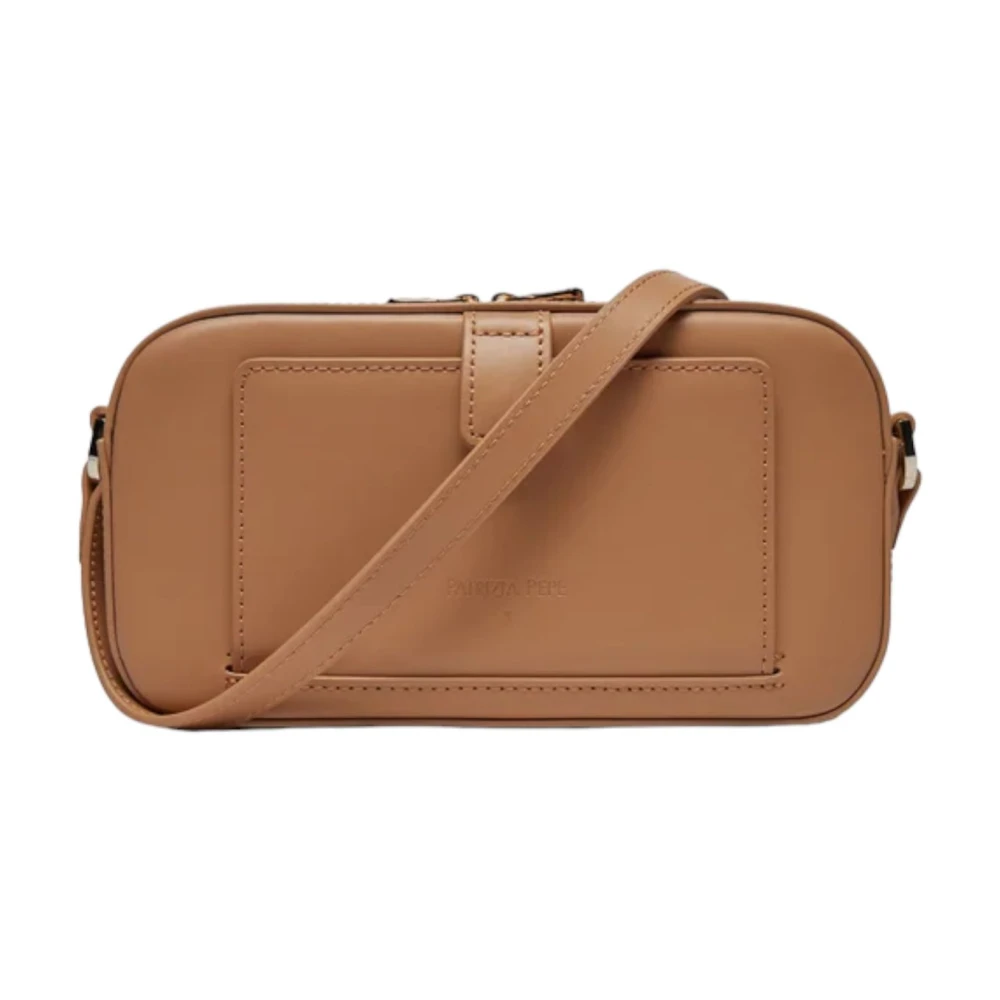 PATRIZIA PEPE Stijlvolle Leren Dames Tas Beige Dames