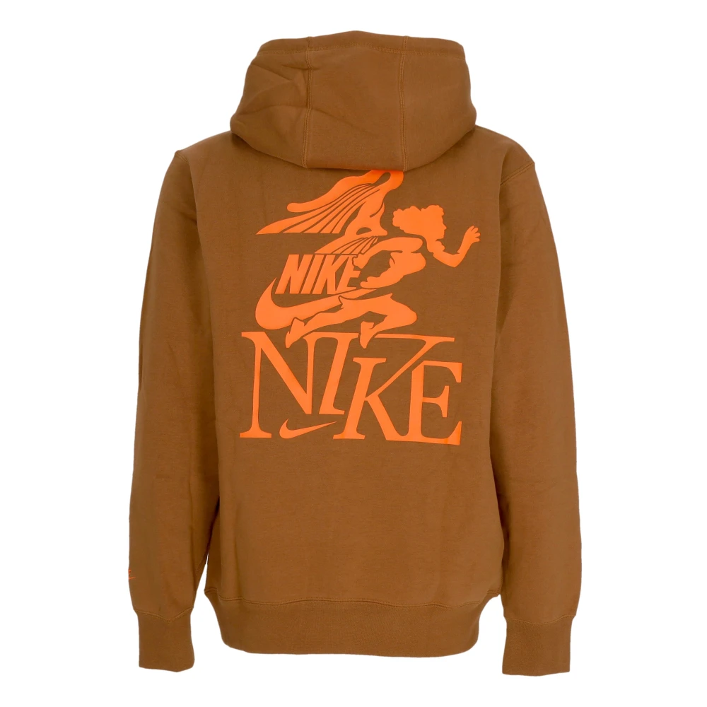 Nike Capuchontrui Brits Tan Oranje Brown Heren