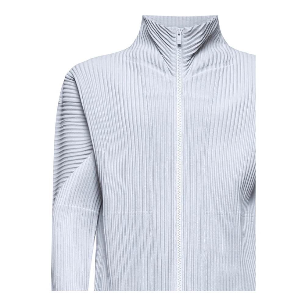 Issey Miyake Geplooide Homme Sweaters Gray Heren
