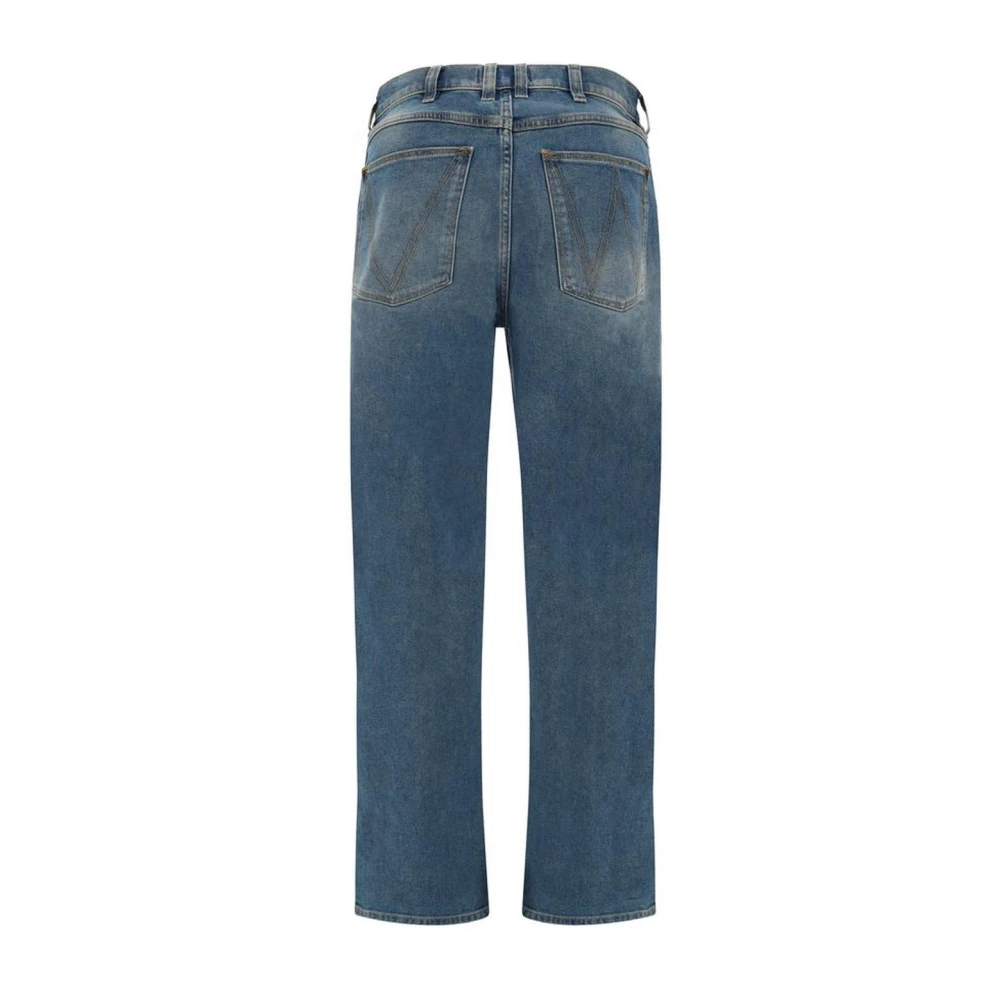 Vivienne Westwood Ruime katoenen jeans met tailleband lussen Blue Heren
