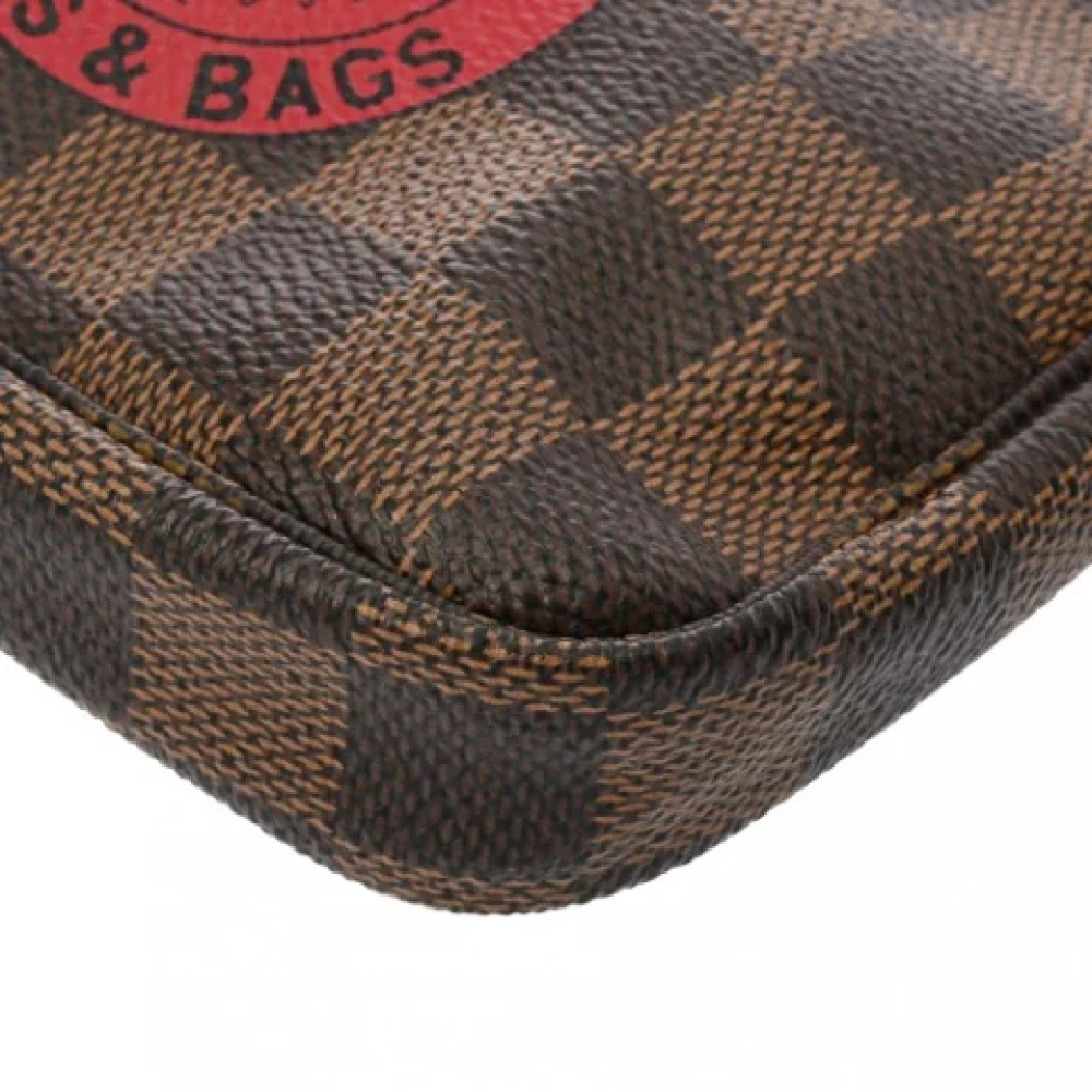 Louis Vuitton Vintage Pre-owned Canvas clutches Brown Dames