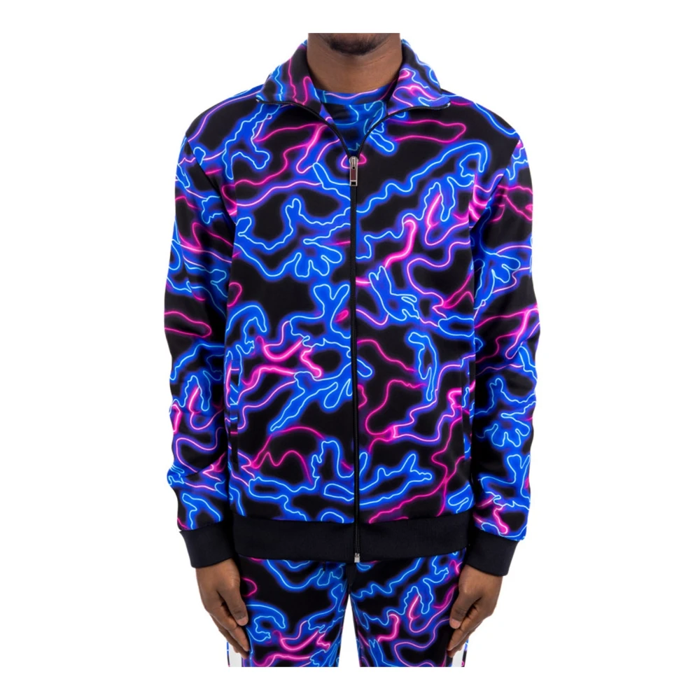 Valentino Blauwe Sweatshirt Ss24 met Ritssluiting Multicolor Heren