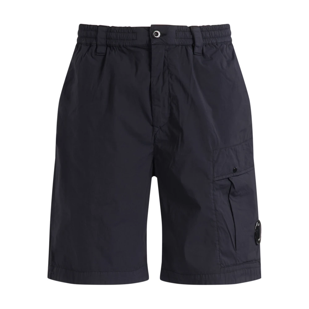 C.p. Company Men's Blue Bermuda Cargo 50 Fili Stretch - Casual Shorts - L - Shorts