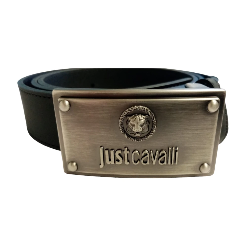 Just Cavalli Herenriem van synthetisch leer stijlvol model Black Heren