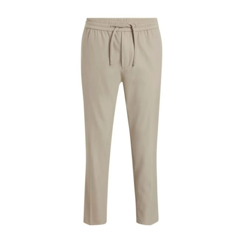 Calvin Klein Technische Twill Stretch Jogger Broek Beige Heren