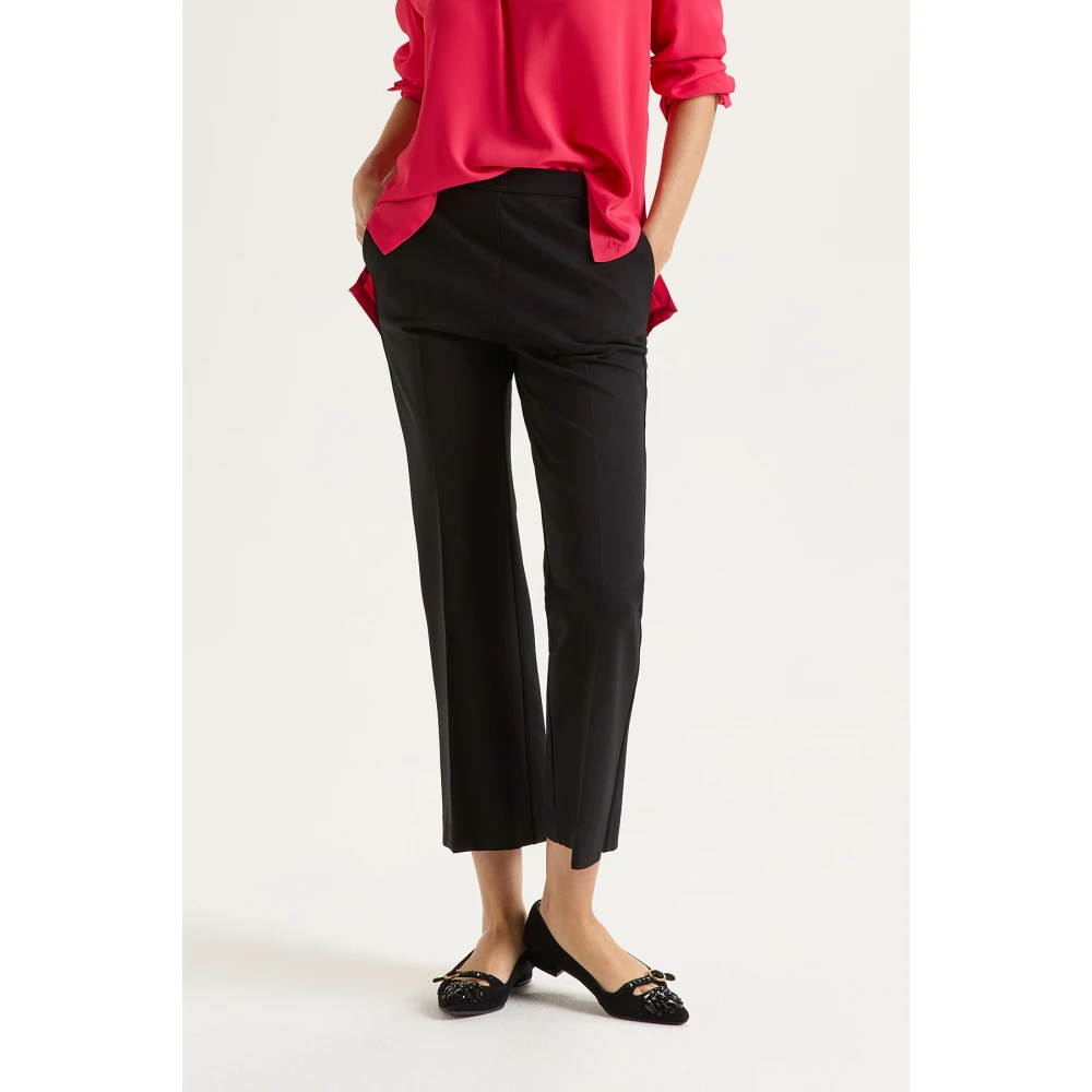 Maliparmi Comfy Jersey Broek Black Dames