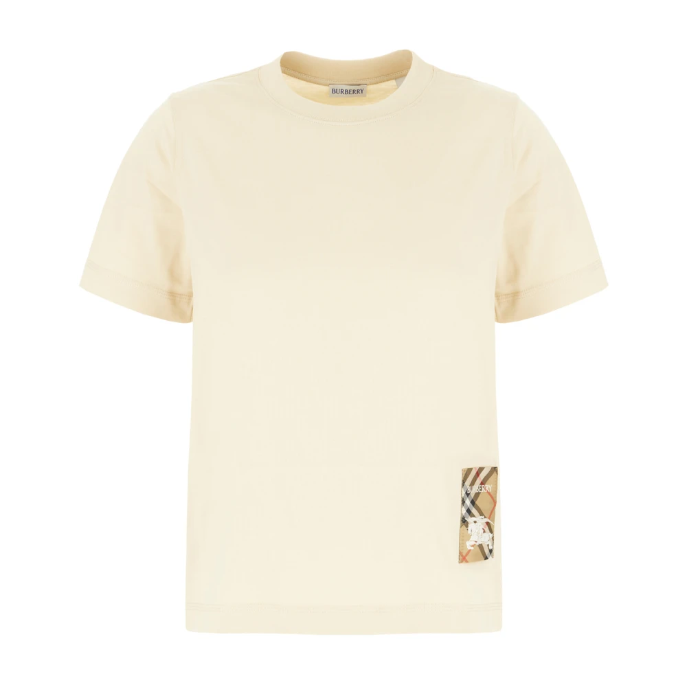 Burberry Casual Bomull T-shirt för Män Beige, Dam