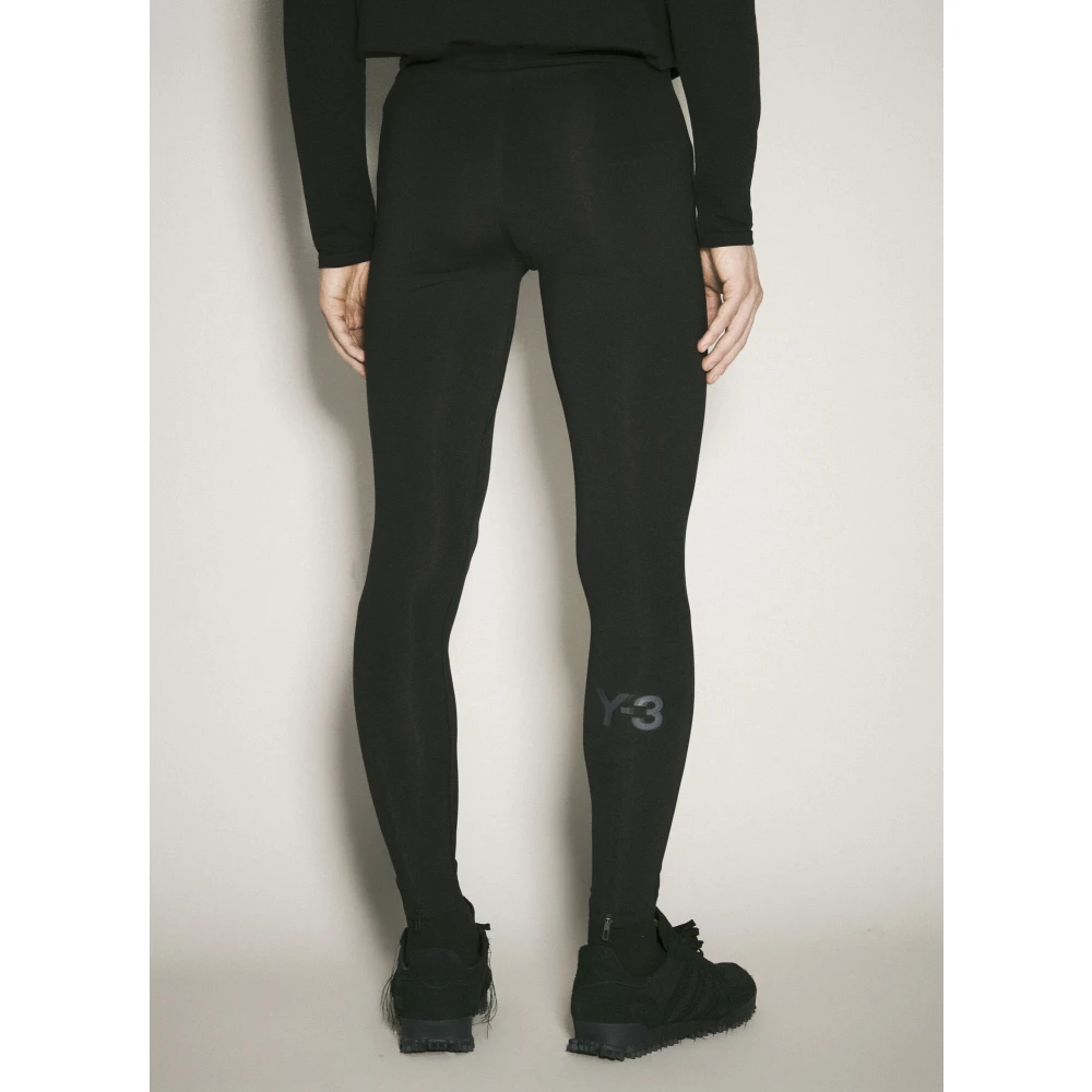 Y-3 Leggings met Stretch Finish en Achterlogo Black Heren