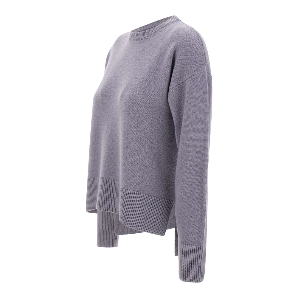 Filippo De Laurentiis Lila Wol Kasjmier Ronde Hals Trui Purple Dames