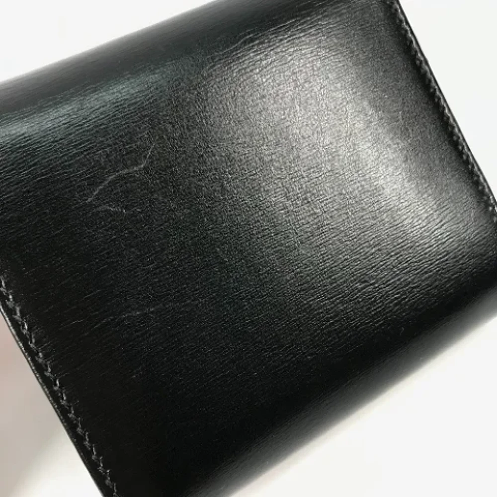 Gucci Vintage Pre-owned Leather wallets Black Dames