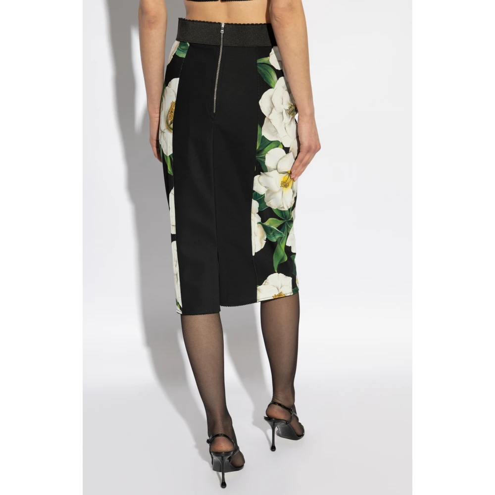 Dolce & Gabbana Rok met bloemenmotief Multicolor Dames