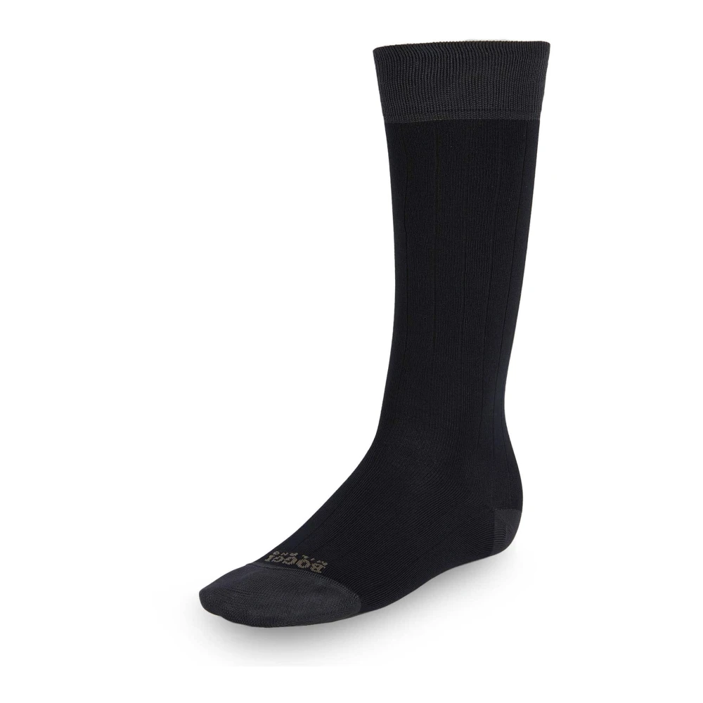 Boggi Milano Geribbelde sokken van performance garen Blue Heren