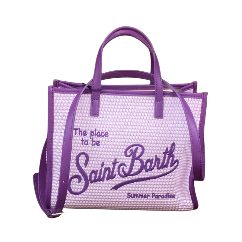 MC2 Saint Barth Stijlvolle Borsa Zwemkleding Collectie Purple Dames
