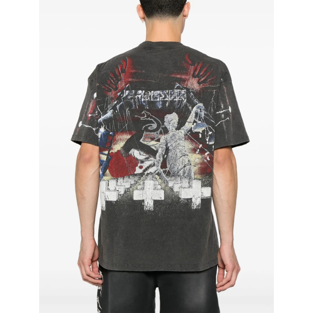 Represent Oversized T-shirt Gray Heren
