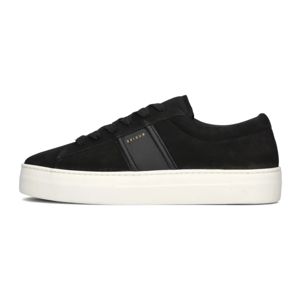 Nubikk Zwarte stijlvolle herensneakers voor herfst/winter Heren Schoenen