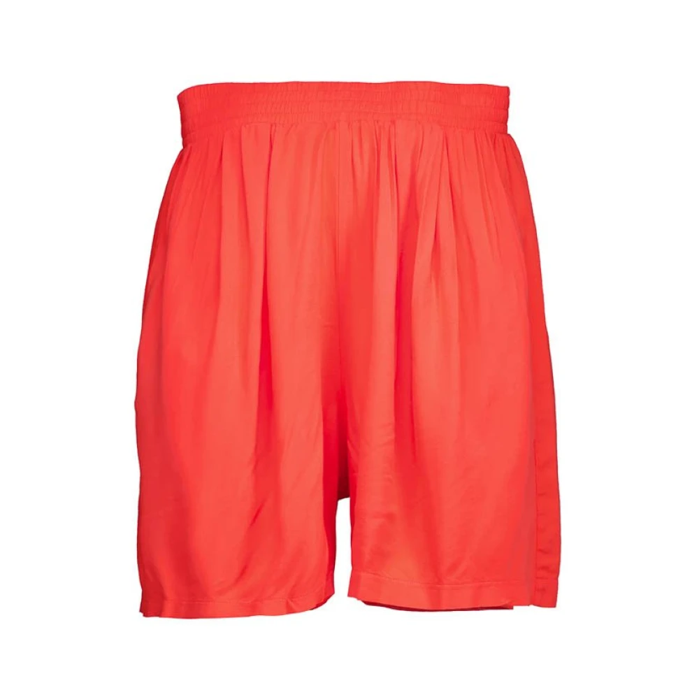 10Days Flowy Viscose Strand Shorts Red Dames