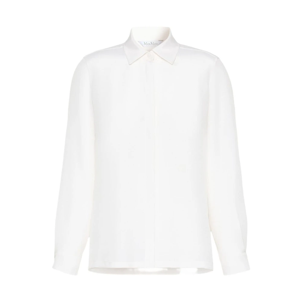 Max Mara White Geranio Shirt - Female - Shirts - Xs - Blouses & Shirts