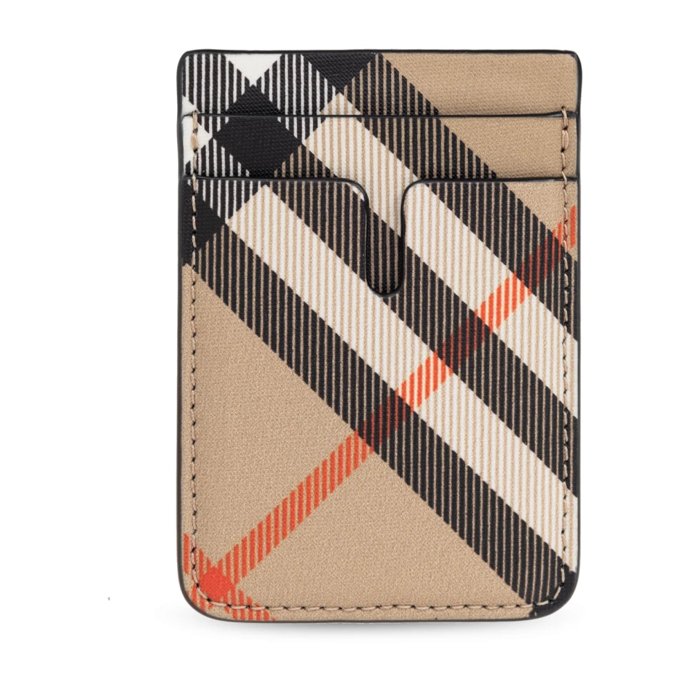 Burberry MagSafe Kaarthoes Beige Heren