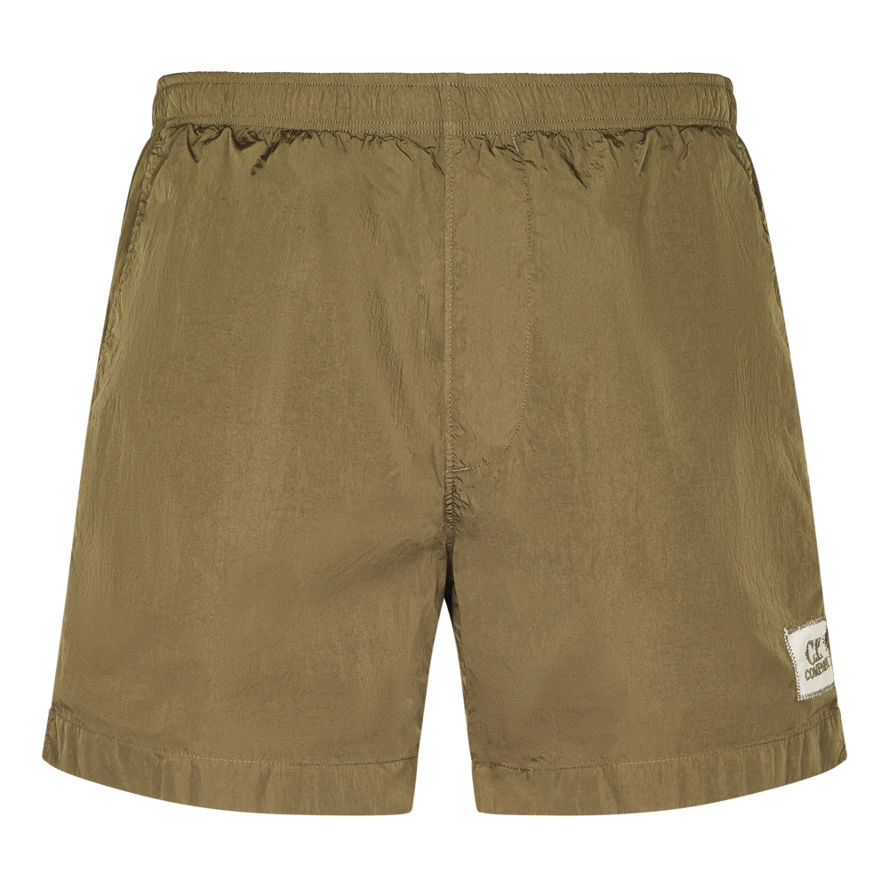 C.p. Company , Beachwear, Male, Green, S, Logo Swim Shorts - Image 2