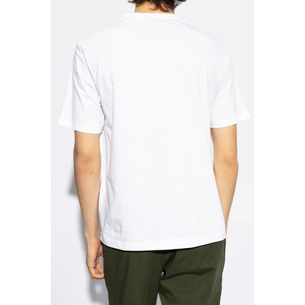 PS By Paul Smith Bedrukt T-shirt White Heren