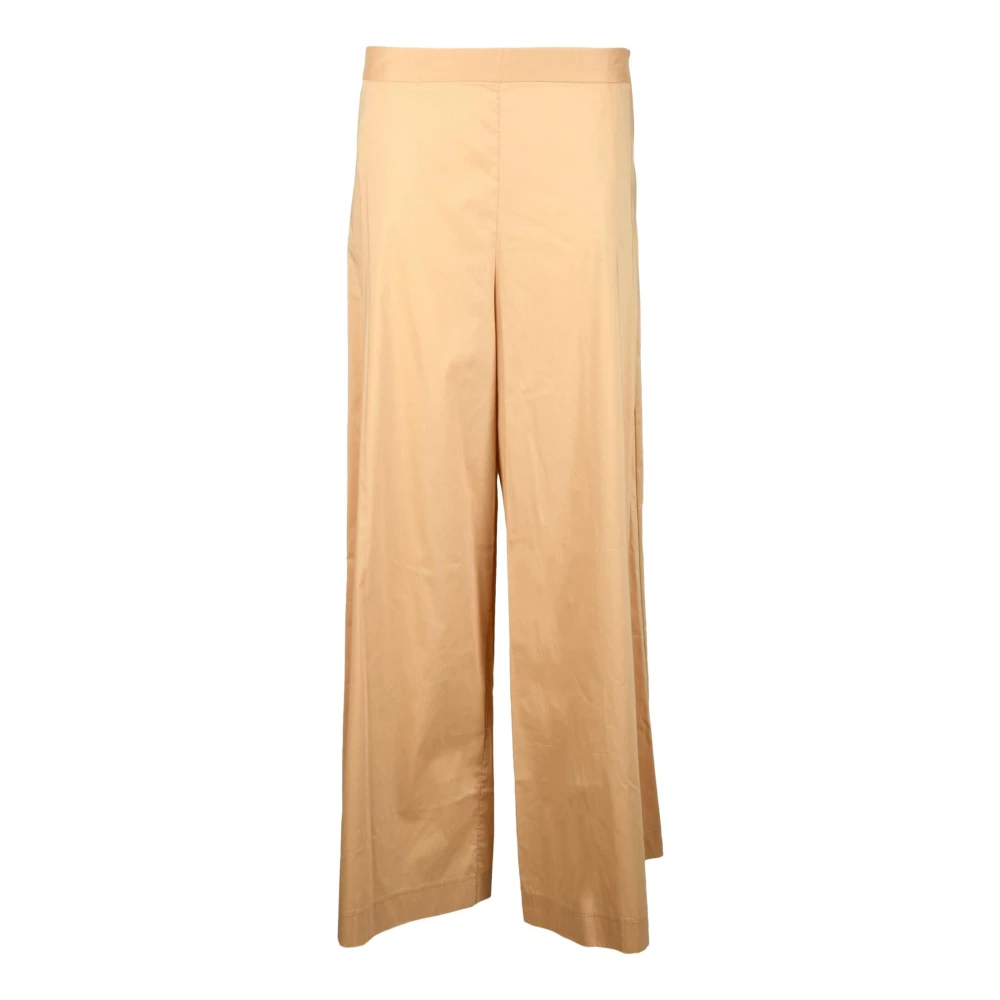 Liviana Conti Katoenmix Stretchbroek Brown Dames
