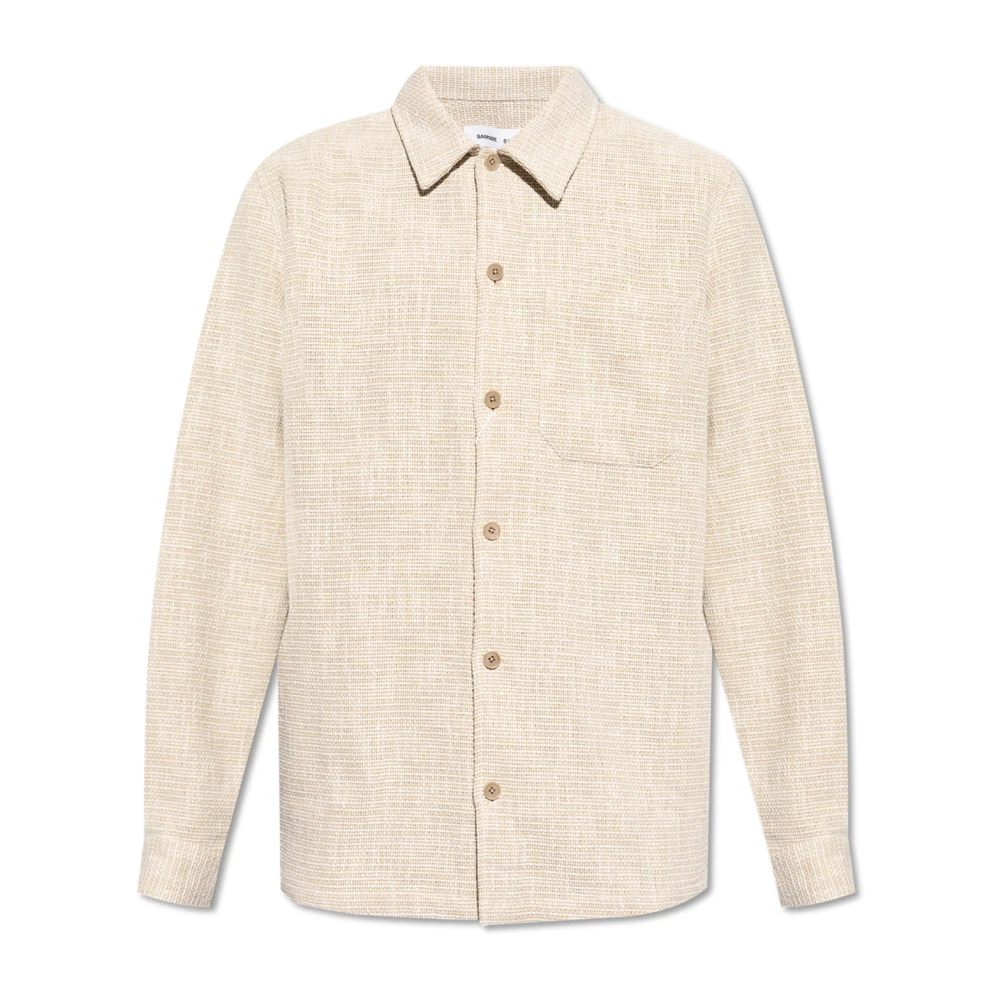 Samsøe Shirt Sataka Beige Heren