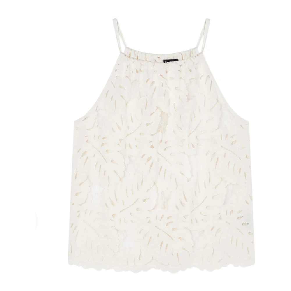 Emporio Armani Vrouw Wit Tops Dames, L, Sleeveless Tops