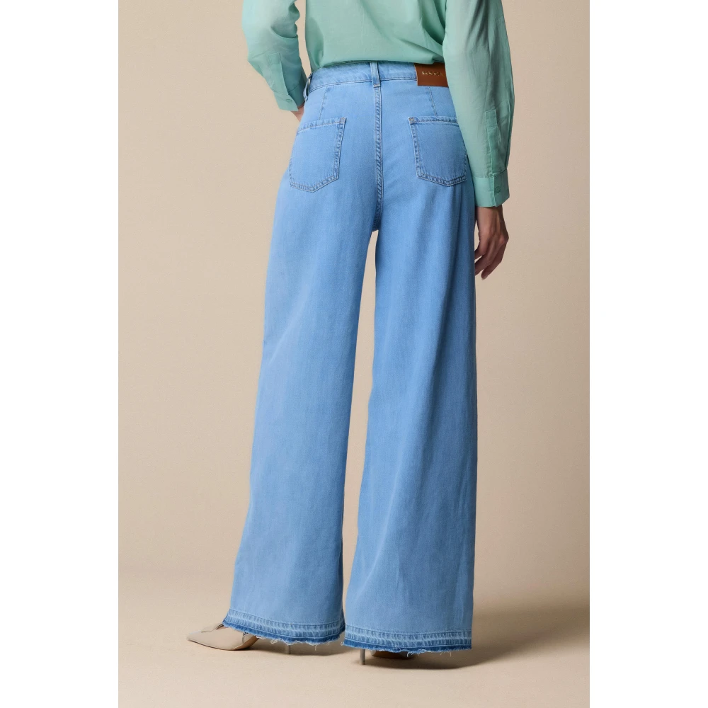 Kocca Stijlvolle Wide Jeans voor Vrouwen Blue Dames