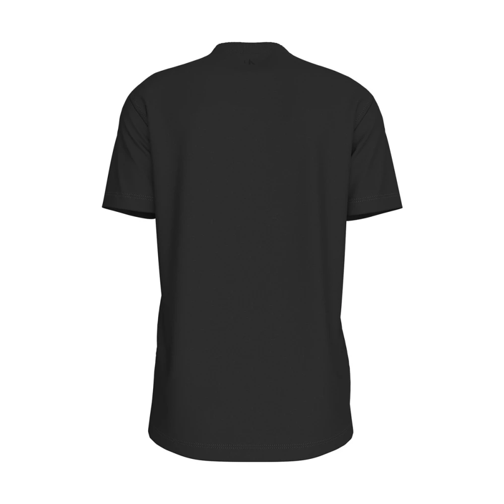 Calvin Klein Gerecycled Katoenen T-shirt Black Heren