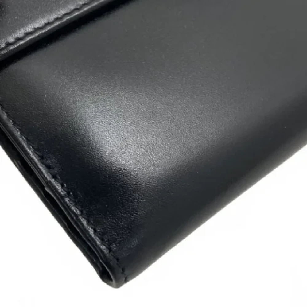 Prada Vintage Pre-owned Leather wallets Black Dames