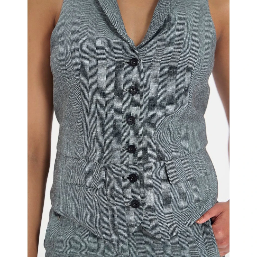 Ines De La Fressange Paris Robinson vest Gray Dames