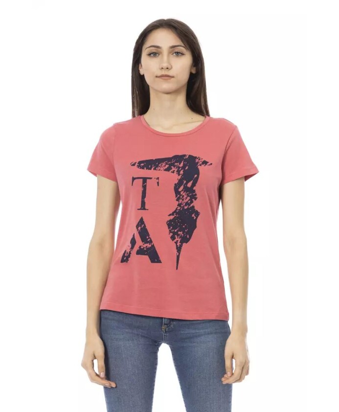 elegant-t-shirt-rose-en-melange-de-coton