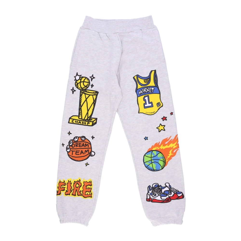 Market Lichtgewicht Trainingspak Sweatpants Memorabilia Gray Heren