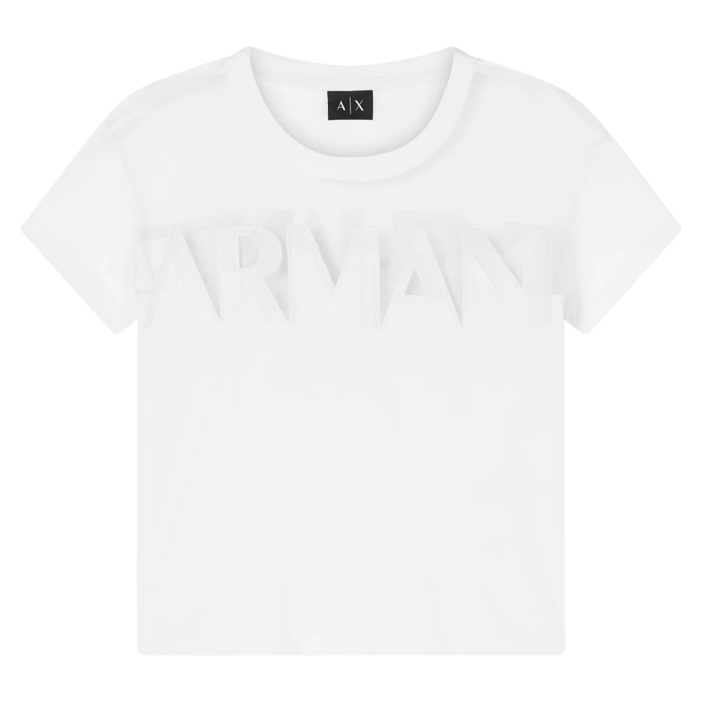 Armani Exchange Donna Bianco Top, S, New,