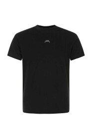 Schwarzes Baumwoll-T-Shirt