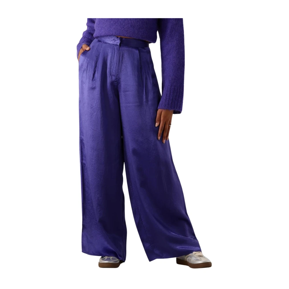 Selected Femme slfselene hw wide pant Purple Dames