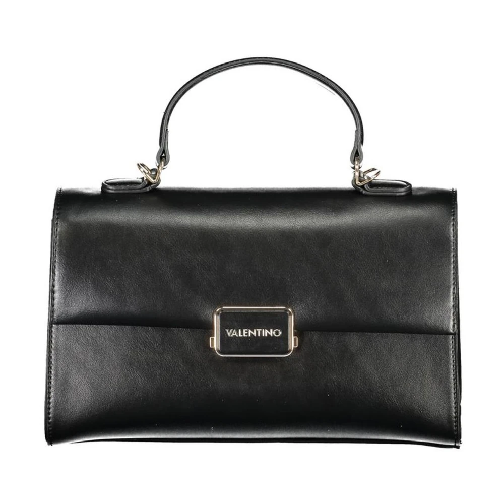 Valentino by Mario Valentino Zwarte polyethyleen handtas met strak ontwerp Black Dames