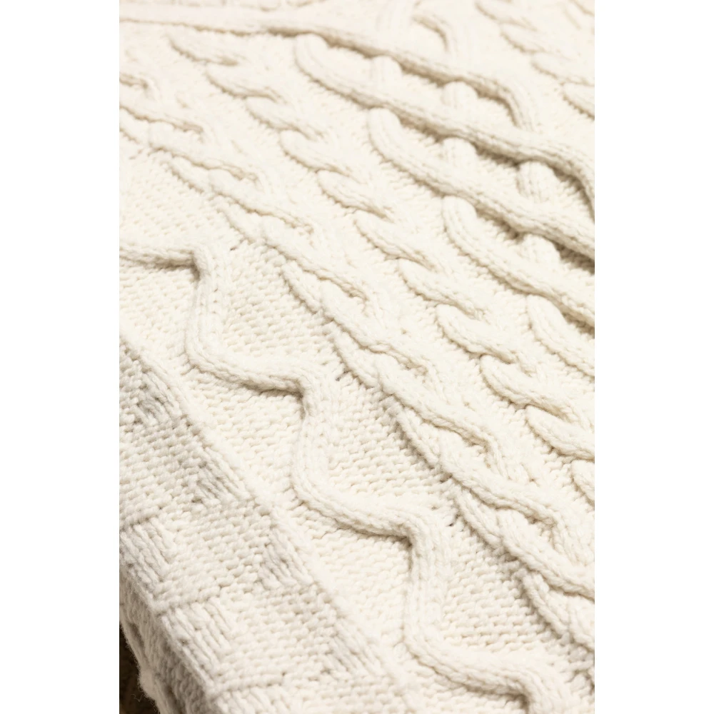 Bottega Veneta Wollen trui met decoratief breipatroon Beige Dames