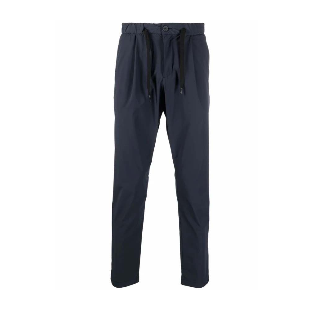 Herno Cropped Trousers Blue Heren