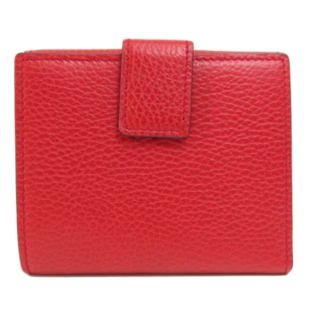 Gucci Vintage Pre-owned Leather wallets Red Dames