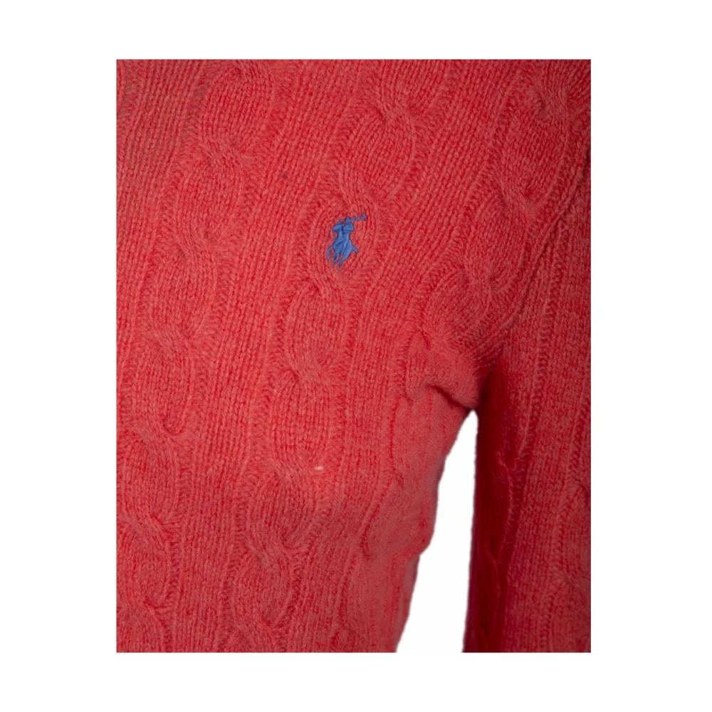 Polo Ralph Lauren Lange Mouw Pullover Trui Red Dames