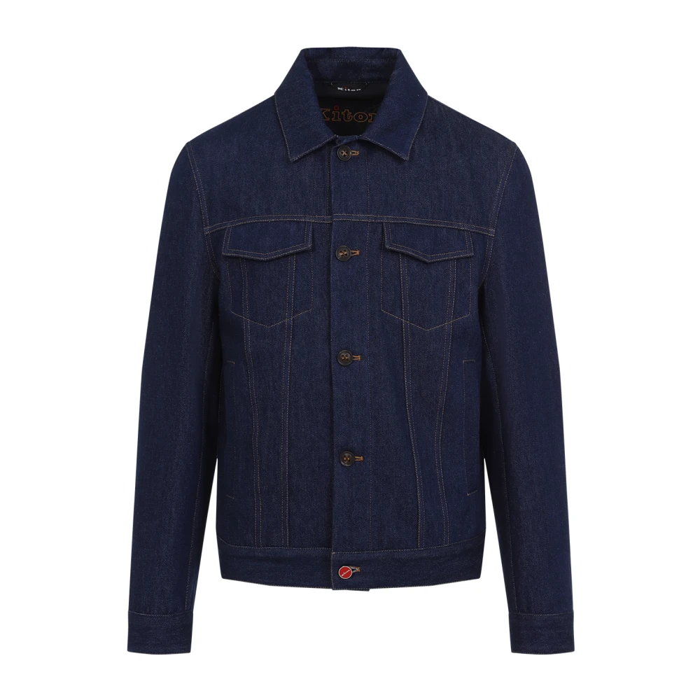 Jackets > Denim Jackets - - Kiton - Modalova