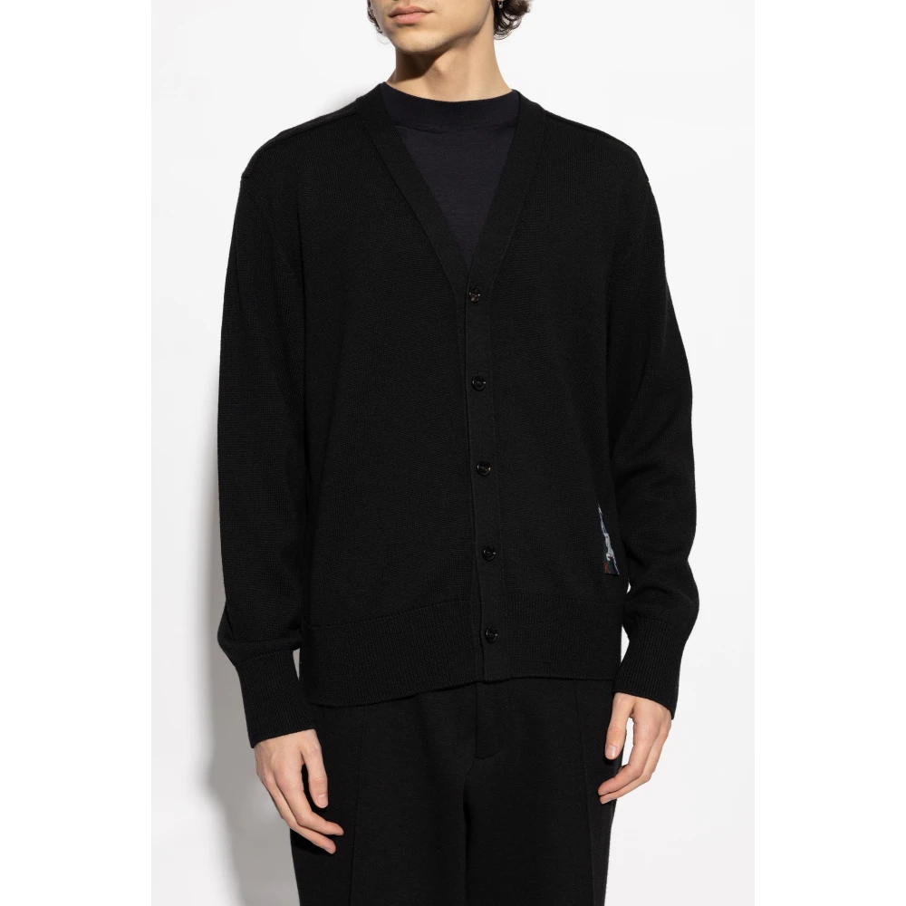 Burberry Wollen Vest Black Heren