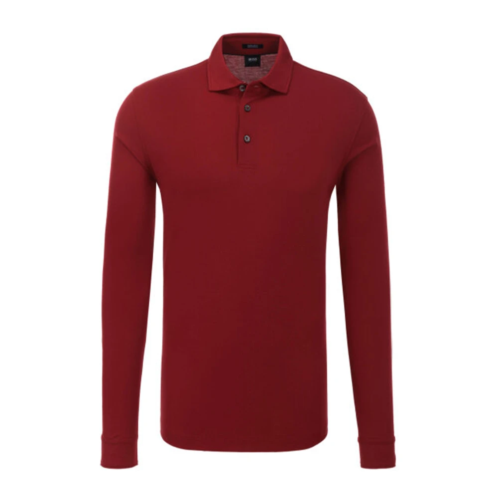 Hugo Boss Katoenen Polo Shirt Red Heren
